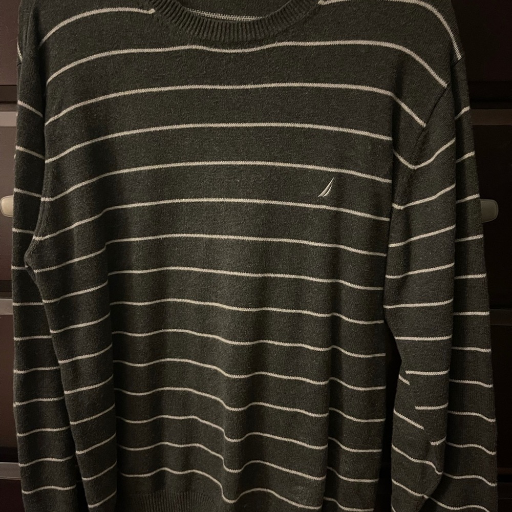Nautical striped sweater size large